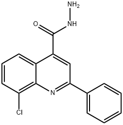 8-CHLORO-2-PHENYLQUINOLINE-4-CARBOHYDRAZIDE Struktur