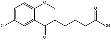 6-(5-CHLORO-2-METHOXYPHENYL)-6-OXOHEXANOIC ACID Struktur