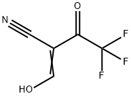 Butanenitrile,  4,4,4-trifluoro-2-(hydroxymethylene)-3-oxo- Struktur