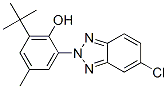 2-(5-chlorobenzotriazol-2-yl)-4-methyl-6-tert-butyl-phenol Struktur