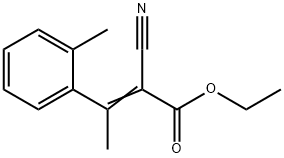 2-Butenoic acid, 2-cyano-3-(2-Methylphenyl)-, ethyl ester Struktur