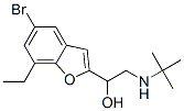 5-bromo-alpha-[[tert-butylamino]methyl]-7-ethylbenzofuran-2-methanol  Struktur