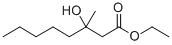 ethyl 3-hydroxy-3-methyloctanoate Struktur