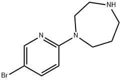 1-(5-Bromo-2-pyridinyl)-1,4-diazepane Struktur