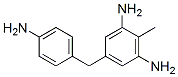 5-[(4-aminophenyl)methyl]-2-methylbenzene-1,3-diamine Struktur