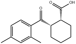 CIS-2-(2,4-DIMETHYLBENZOYL)CYCLOHEXANE-1-CARBOXYLIC ACID Struktur