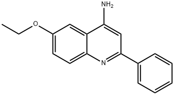 4-Amino-6-ethoxy-2-phenylquinoline Struktur