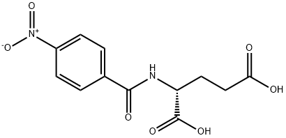 N-(4-nitrobenzoyl)-D-glutamic acid Struktur