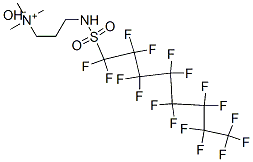 [3-[[(heptadecafluorooctyl)sulphonyl]amino]propyl]trimethylammonium hydroxide Struktur