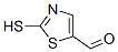 5-Thiazolecarboxaldehyde,  2-mercapto-  (7CI) Struktur
