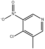 4-Chloro-3-Methyl-5-nitro-pyridine Struktur