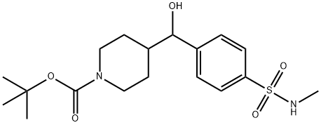 1-Boc-4-[hydroxy-(4-MethylsulfaMoylphenyl)Methyl]piperidine Struktur