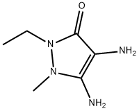 3H-Pyrazol-3-one,  4,5-diamino-2-ethyl-1,2-dihydro-1-methyl- Struktur