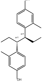 4,4'-(1,2-Diethylethylene)bis(3-methylphenol) Struktur