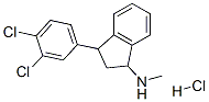 3-(3,4-dichlorophenyl)-2,3-dihydro-N-methyl-1H-inden-1-amine hydrochloride Struktur