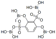 [[4-[(dihydroxybismuthino)oxy]-2-[(hydroxyiodobismuthino)oxy]-1,3-phenylene]bis(sulphonyloxy)]bis[dihydroxybismuthine] Struktur