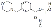 3-(MORPHOLIN-4-YLMETHYL)BENZOIC ACID HYDROCHLORIDE HYDRATE Struktur