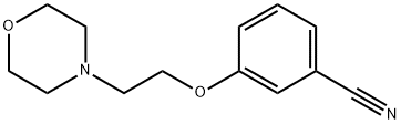 3-(2-MORPHOLIN-4-YLETHOXY)BENZONITRILE Struktur