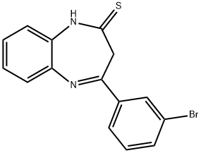 4-(3-bromophenyl)-1,3-dihydro-2H-1,5-benzodiazepin-2-thione Struktur