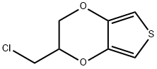 Thieno[3,4-b]-1,4-dioxin,  2-(chloromethyl)-2,3-dihydro- Struktur