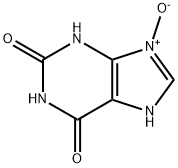 1H-Purine-2,6-dione,  3,7-dihydro-,  9-oxide Struktur