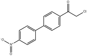 2-chloro-1-(4'-nitro-[1,1'-biphenyl]-4-yl)ethanone Struktur