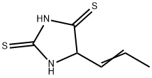 2,4-Imidazolidinedithione,  5-(1-propen-1-yl)- Struktur