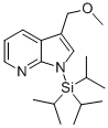 1H-Pyrrolo[2,3-b]pyridine, 3-(methoxymethyl)-1-[tris(1-methylethyl)silyl]- Struktur