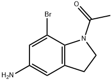 1-ACETYL-7-BROMOINDOLIN-5-AMINE
 Struktur