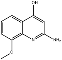 2-AMINO-4-HYDROXY-8-METHOXYQUINOLINE Struktur