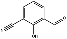 2-Cyano-6-formylphenol, 3-Cyano-2-hydroxybenzaldehyde Struktur