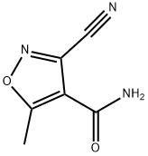 4-Isoxazolecarboxamide,  3-cyano-5-methyl- Struktur