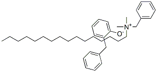 benzyl(hexadecyl)dimethylammonium alpha-phenyl-o-cresolate Struktur