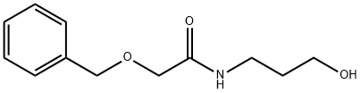 N-(3-Hydroxypropyl)benzyloxyacetamide Struktur