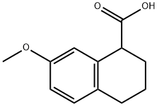 1,2,3,4-Tetrahydro-7-methoxy-1-naphthalenecarboxylic acid Struktur