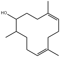 2,6,10-trimethyl-5,9-cyclododecadien-1-ol Struktur