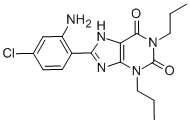 1,3-DIPROPYL-8-(2-AMINO-4-CHLOROPHENYL)-XANTHINE Struktur