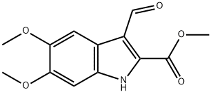 3-FORMYL-5,6-DIMETHOXY-1H-INDOLE-2-CARBOXYLIC ACID METHYL ESTER Struktur