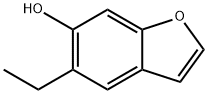 6-Benzofuranol,  5-ethyl- Struktur