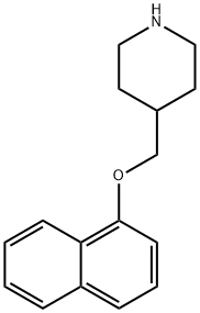 4-[(1-NAPHTHYLOXY)METHYL]PIPERIDINE Struktur