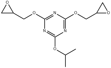 6-isopropoxy-4,6-bis(oxiranylmethoxy)-1,3,5-triazine Struktur