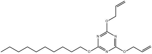 4,6-diallyloxy-2-decyloxy-1,3,5-triazine  Struktur