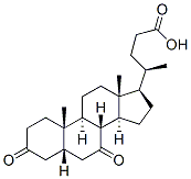 3,7-DIKETO-5BETA-CHOLAN-24-OIC ACID Struktur