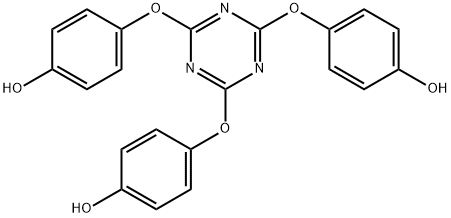 p,p',p''-[1,3,5-triazine-2,4,6-triyltris(oxy)]triphenol Struktur