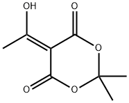 5-(1-Hydroxyethylidene)-2,2-dimethyl-1,3-dioxane-4,6-dione Struktur