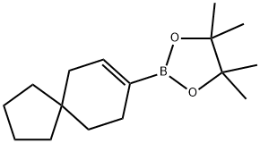 4,4,5,5-TETRAMETHYL-2-(SPIRO[4.5]DEC-7-EN-8-YL)-1,3,2-DIOXABOROLANE Struktur