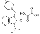 1-Morpholinomethyl-3-acetyl-2-oxoimidazo(4,5-b)pyridine oxalate Struktur