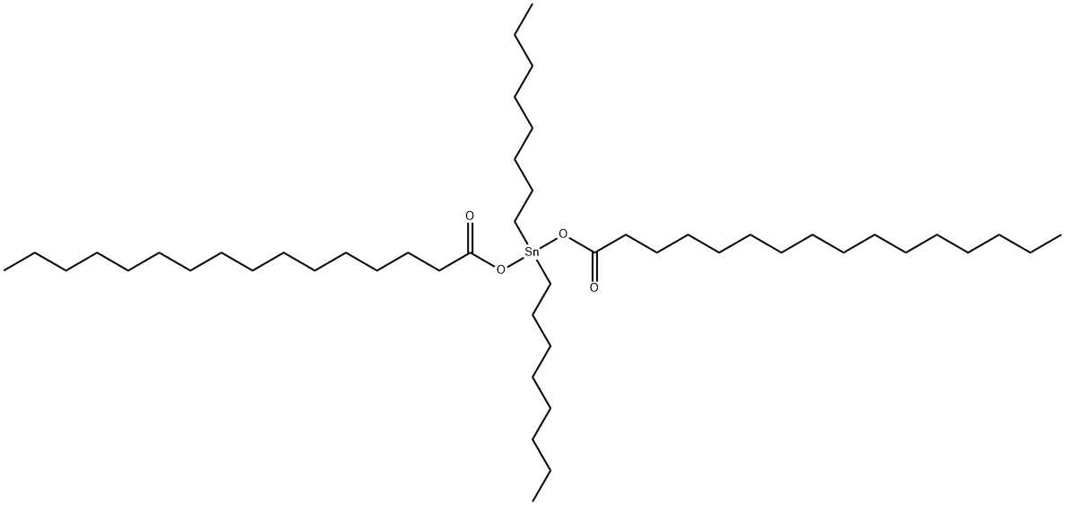 dioctylbis(palmitoyloxy)stannane Struktur