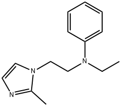 N-ethyl-N-[2-(2-methyl-1H-imidazol-1-yl)ethyl]aniline Struktur