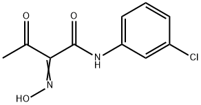 N-(3-CHLORO-PHENYL)-2-HYDROXYIMINO-3-OXO-BUTYRAMIDE Struktur